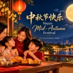 Mid-Autumn Festival 2026 family celebration with mooncakes and lanterns in Malaysia